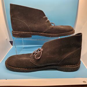 Mens Shoes Clarks DESERT BOOT 13M LaceUp Chukka Boots 55527 Brown Chestnut Suede